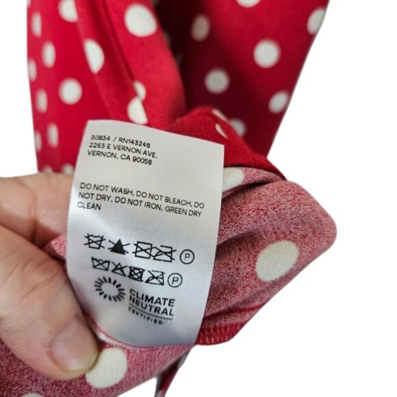 Reformation NWT Noha Mini Dress Polka Dot Sleeveless Casual Party Dress 2 Retro - Picture 5 of 10